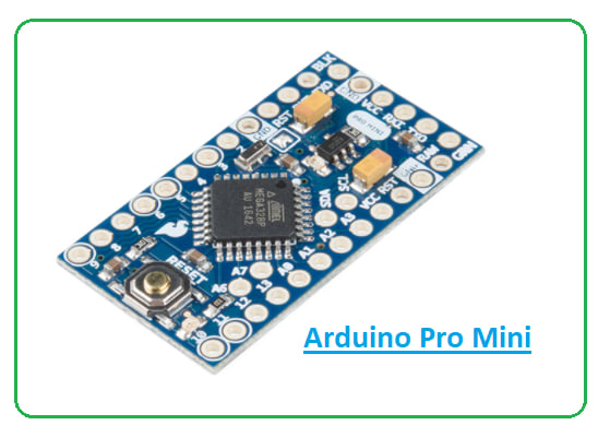Arduino Pro Mini Board at an angle